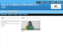 Tablet Screenshot of bhaijiattarwale.com